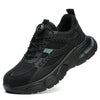 Baskets de Securite Confortables a Bout en Acier avec Fermeture Rotative - Unisexe noir