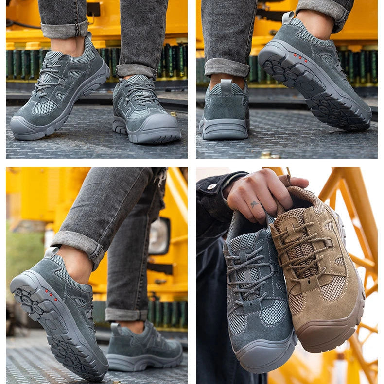 Baskets de Securite Legeres et Ultra-Resistantes- Unisexe gris et kaki