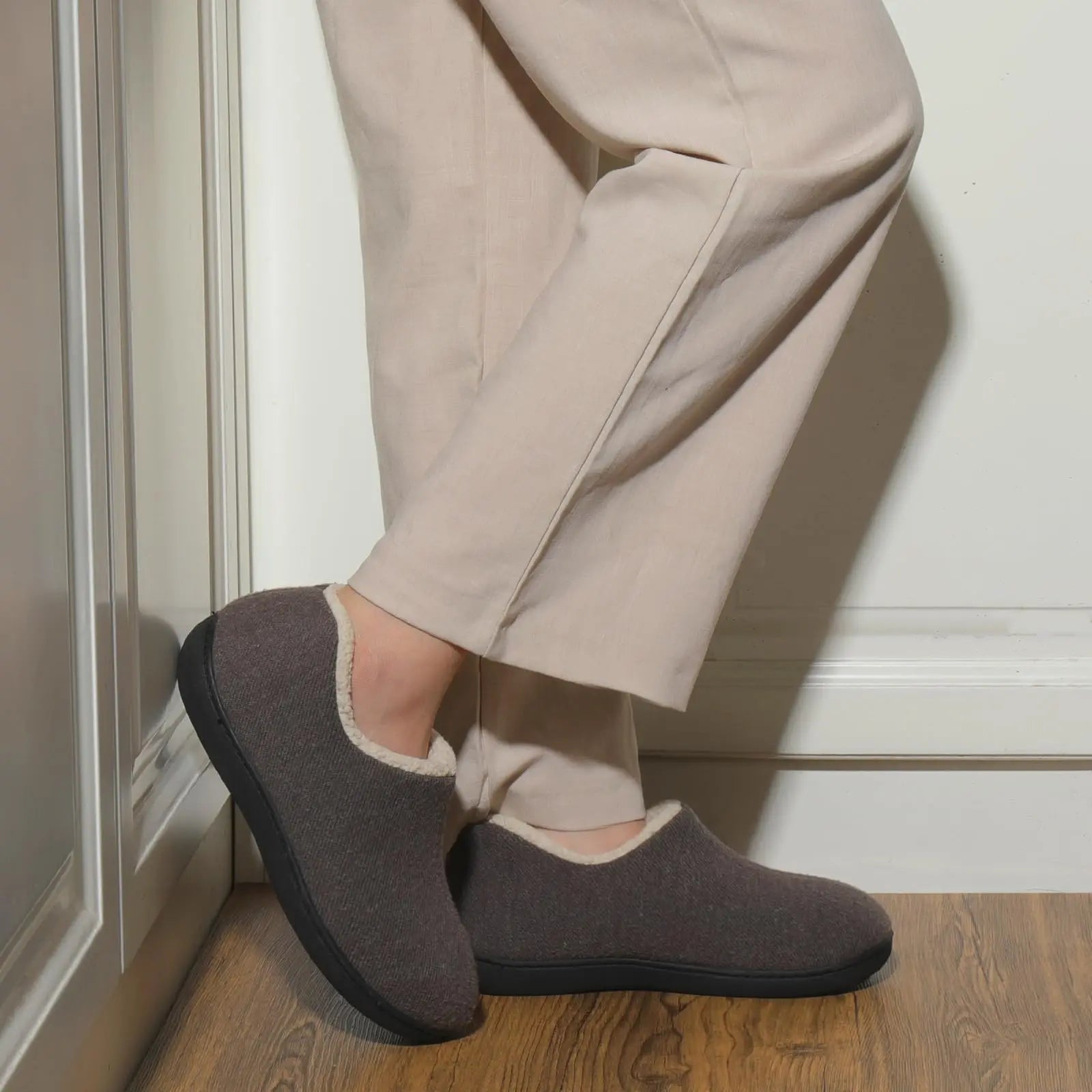 Chaussons d'hiver en mousse à mémoire pour femme