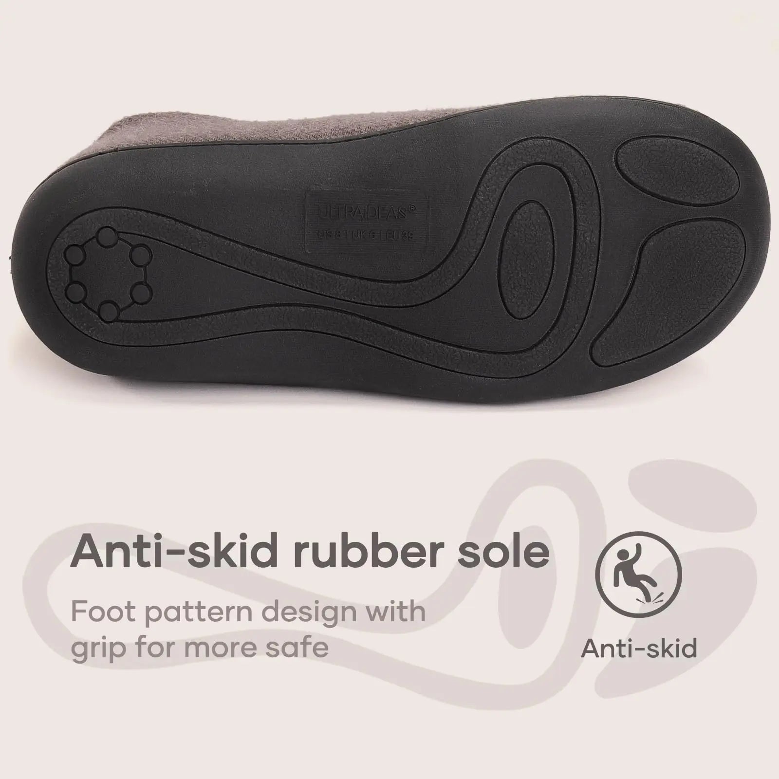 Chaussons d'hiver en mousse à mémoire pour femme