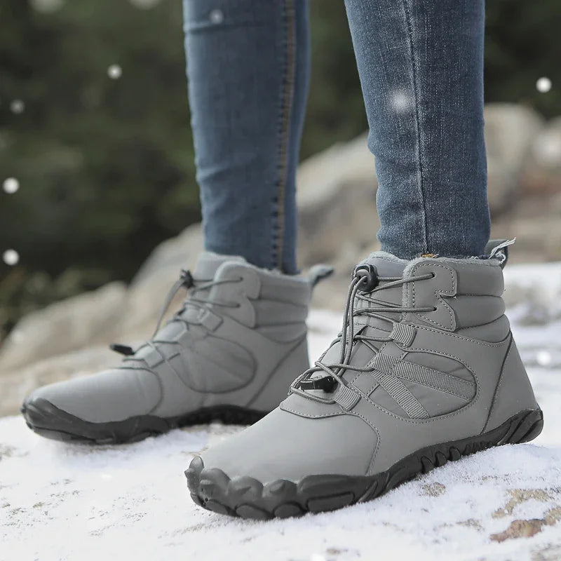 Bottes Pieds Nus dHiver Impermeables gris1