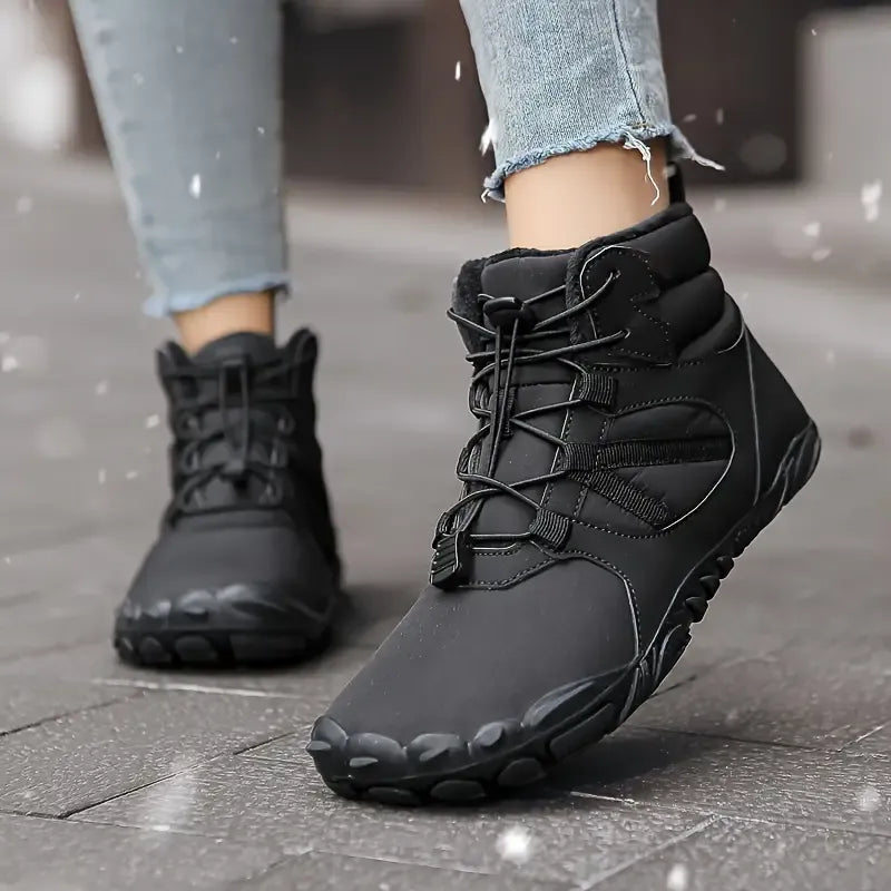 Bottes Pieds Nus dHiver Impermeables noir1