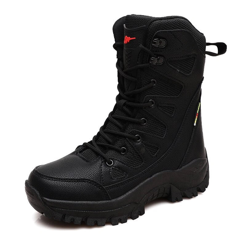 Bottes Tactiques de trekking impermeables et antiderapantes - unisexe noir1