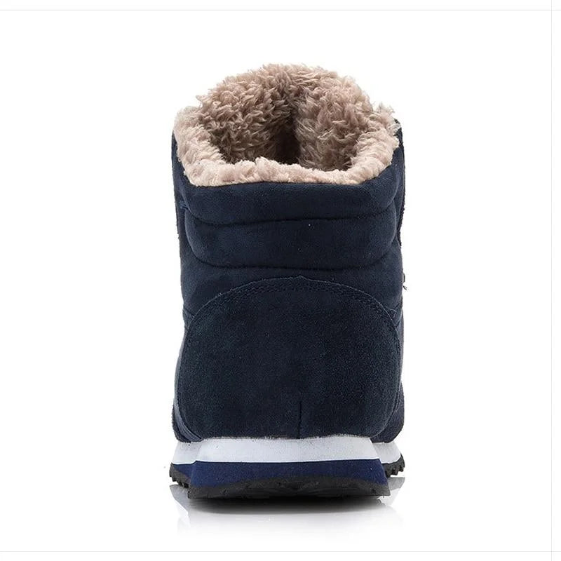 Bottes d'hiver avec fourrure chaude et semelle antidérapante-bleu5