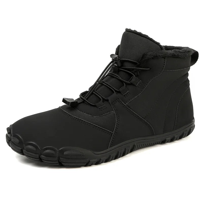 Bottes de Neige Minimalistes, Chaudes et Imperméables pour Hiver-noir2
