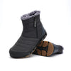 Bottes de Neige Unisexe Imperméables et Chaudes en Peluche-gris2