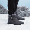 Bottes de Neige Unisexe Imperméables et Chaudes en Peluche-gris3