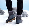 Bottes de Neige Unisexe Imperméables et Chaudes en Peluche-gris4
