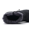 Bottes de Neige Unisexe Imperméables et Chaudes en Peluche-noir2