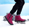 Bottes de Neige Unisexe Imperméables et Chaudes en Peluche-rouge2