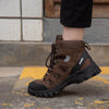Bottes de Securite Indestructibles a Embout en Acier - Confort et Protection Unisexe marron