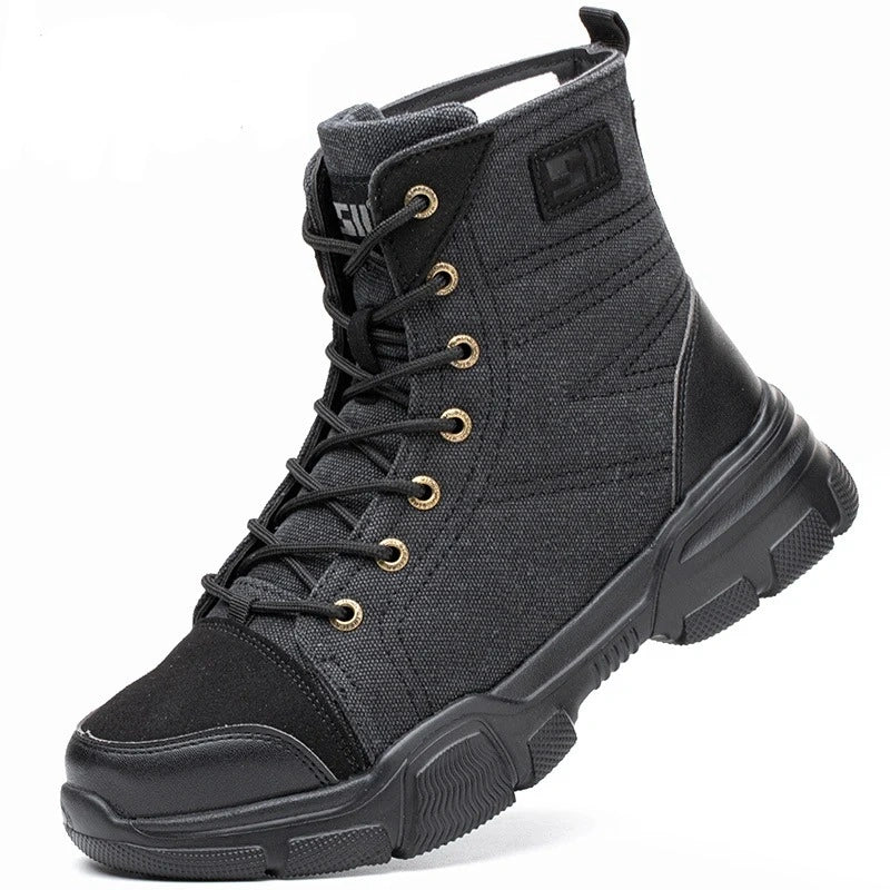 Bottes de Securite Respirantes Impermeables et Anti-ecrasement - Unisexe noir