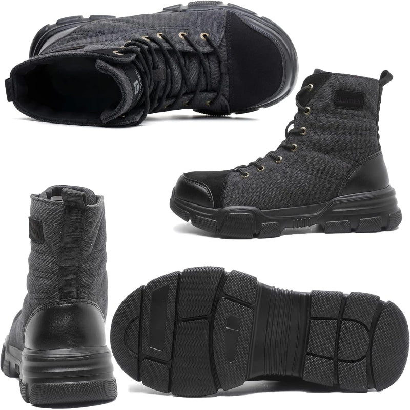 Bottes de Securite Respirantes Impermeables et Anti-ecrasement - Unisexe noir5