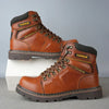 Bottes de Securite en Cuir Confortables et Anti-Ecrasement - Unisexe marron
