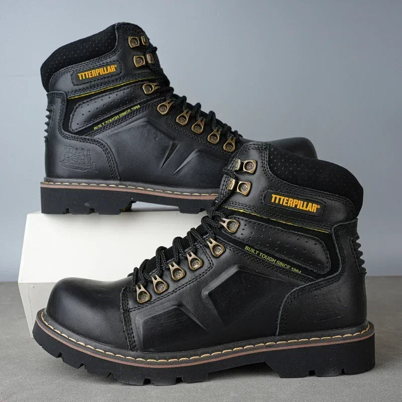 Bottes de Securite en Cuir Confortables et Anti-Ecrasement - Unisexe noir2