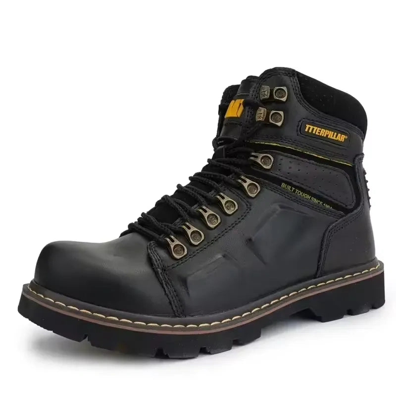 Bottes de Securite en Cuir Confortables et Anti-Ecrasement - Unisexe noir5
