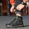 Bottes de Securite en Cuir Confortables et Anti-Ecrasement - Unisexe noir8