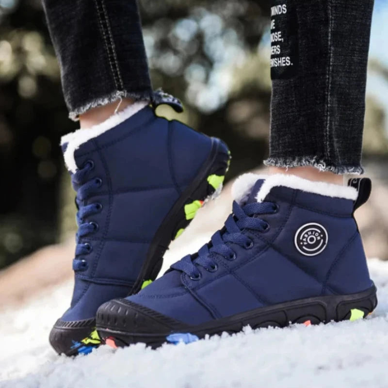 Bottes de neige impermeables et Antiderapantes pour Enfants bleu