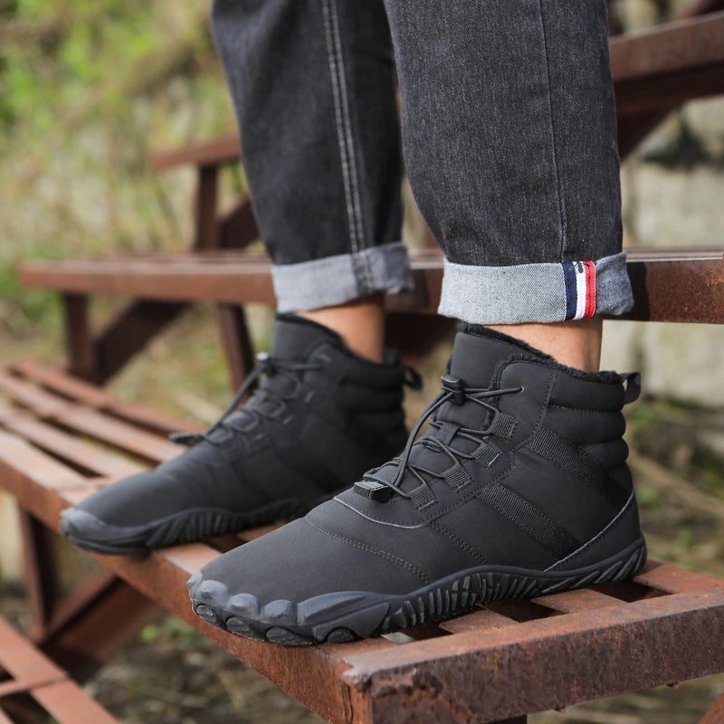 Bottines dHiver Pieds Nus Legeres et Antiderapante - Unisexe noir1
