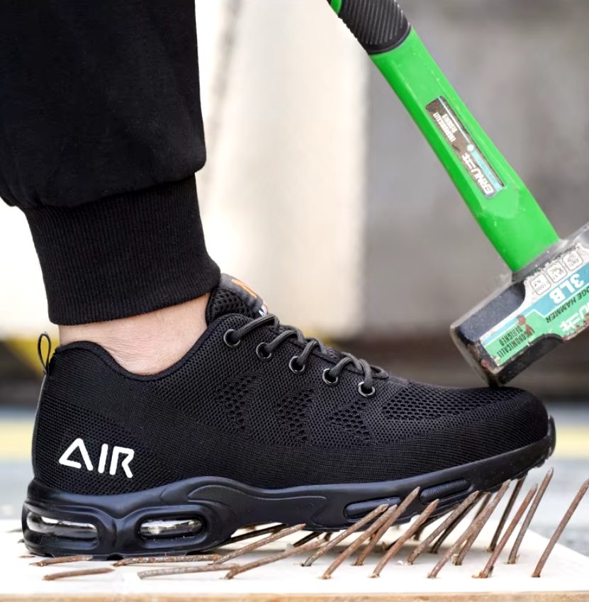 Chaussures de Sécurité en Acier pour Hommes - Légères, Anti-Écrasement et Anti-Perforation