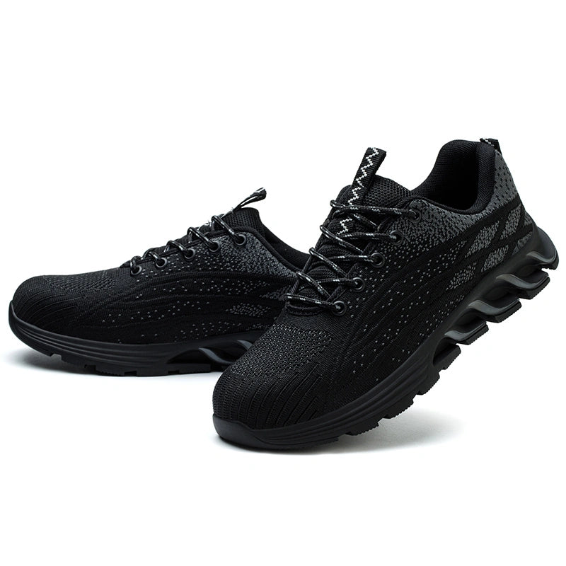 Chaussures de Sécurité Légères avec Embout en Acier–Confort & Sécurité-noir1