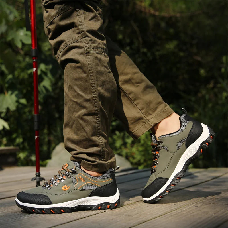 Chaussures de randonnée homme de luxe avec une touche sportive Homme-vert3