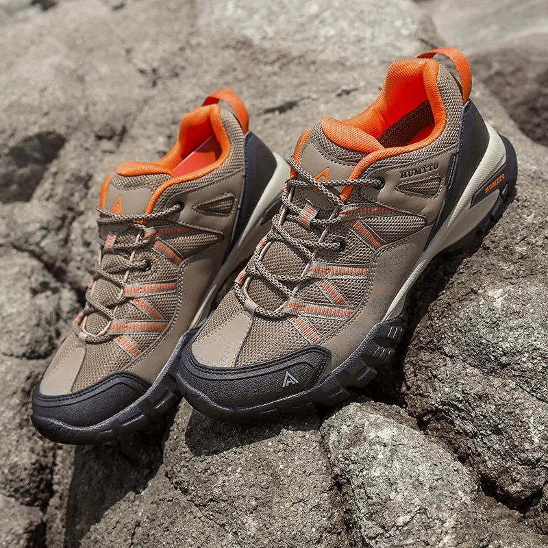 Men's Breathable Lace-Up Hiking Shoes