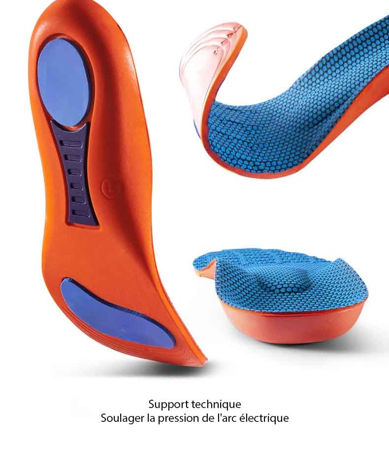 Arch support cushioning insoles