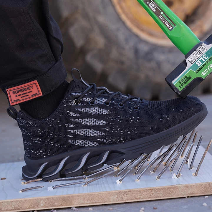 chaussures de Sécurité Légères avec Embout en Acier–Confort & Sécurité-noir5
