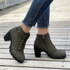 High heel ankle boots